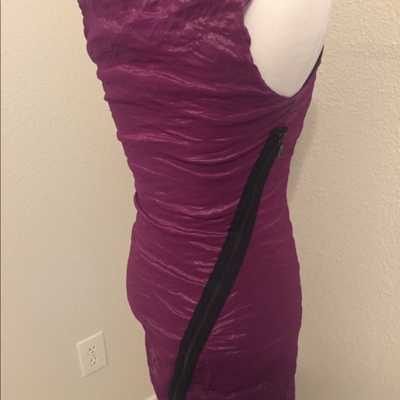 Yigal Azrouel Purple Taffeta Dress - Picture 5 of 7